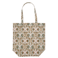 BUNGALOW - Stofftasche – Creme - in Blockdruck