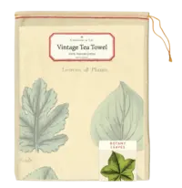 - Botanische Blätter- Vintage Tea Towel - 100% Baumwolle