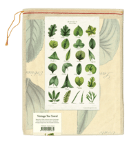 - Botanische Blätter- Vintage Tea Towel - 100% Baumwolle