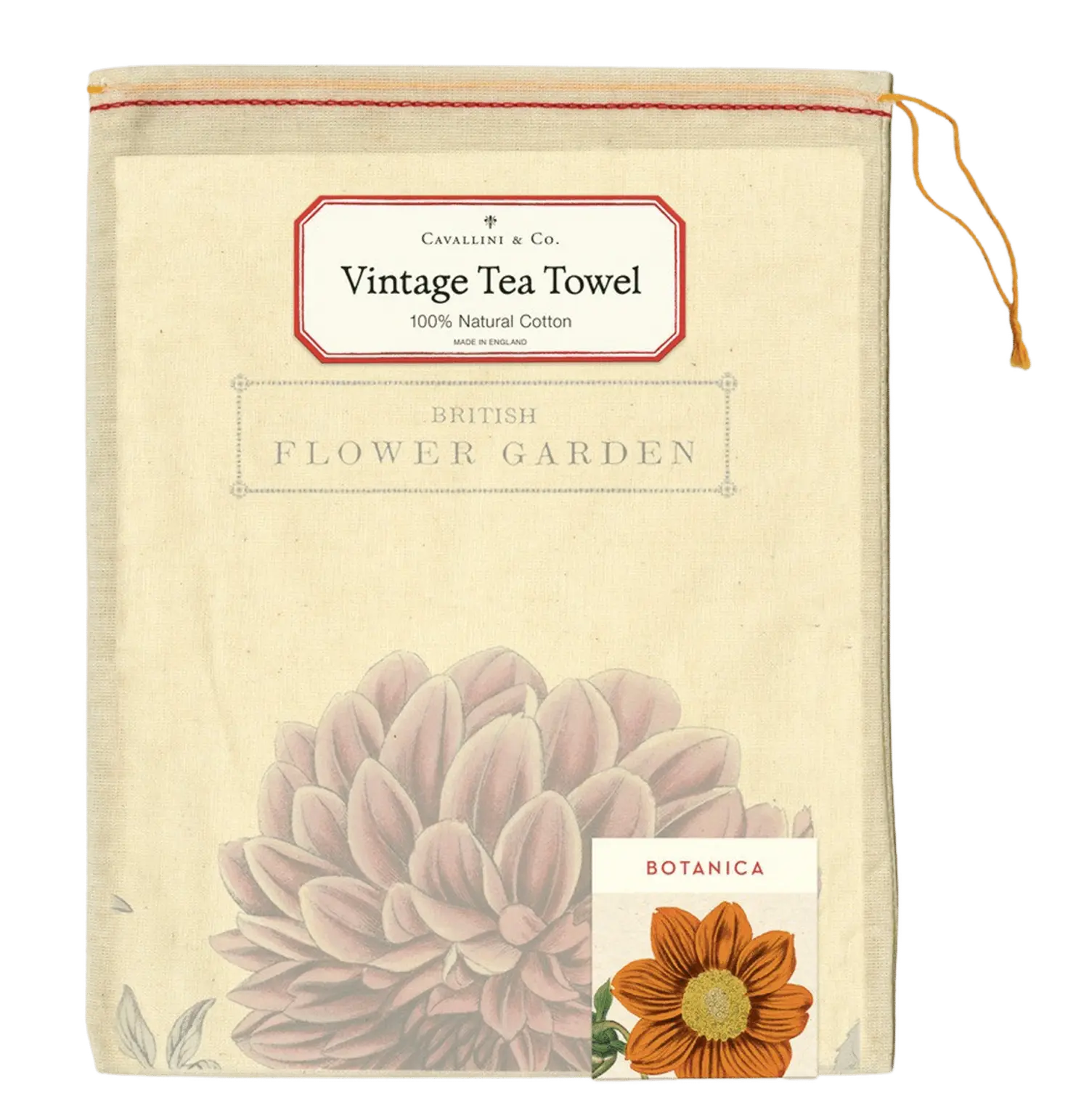 - Botanical – Vintage Tea Towel - 100% Baumwolle