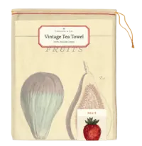- Früchte -Vintage Tea Towel - 100% Baumwolle