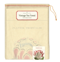 - Tropische Pflanzen – Vintage Tea Towel - 100% Baumwolle