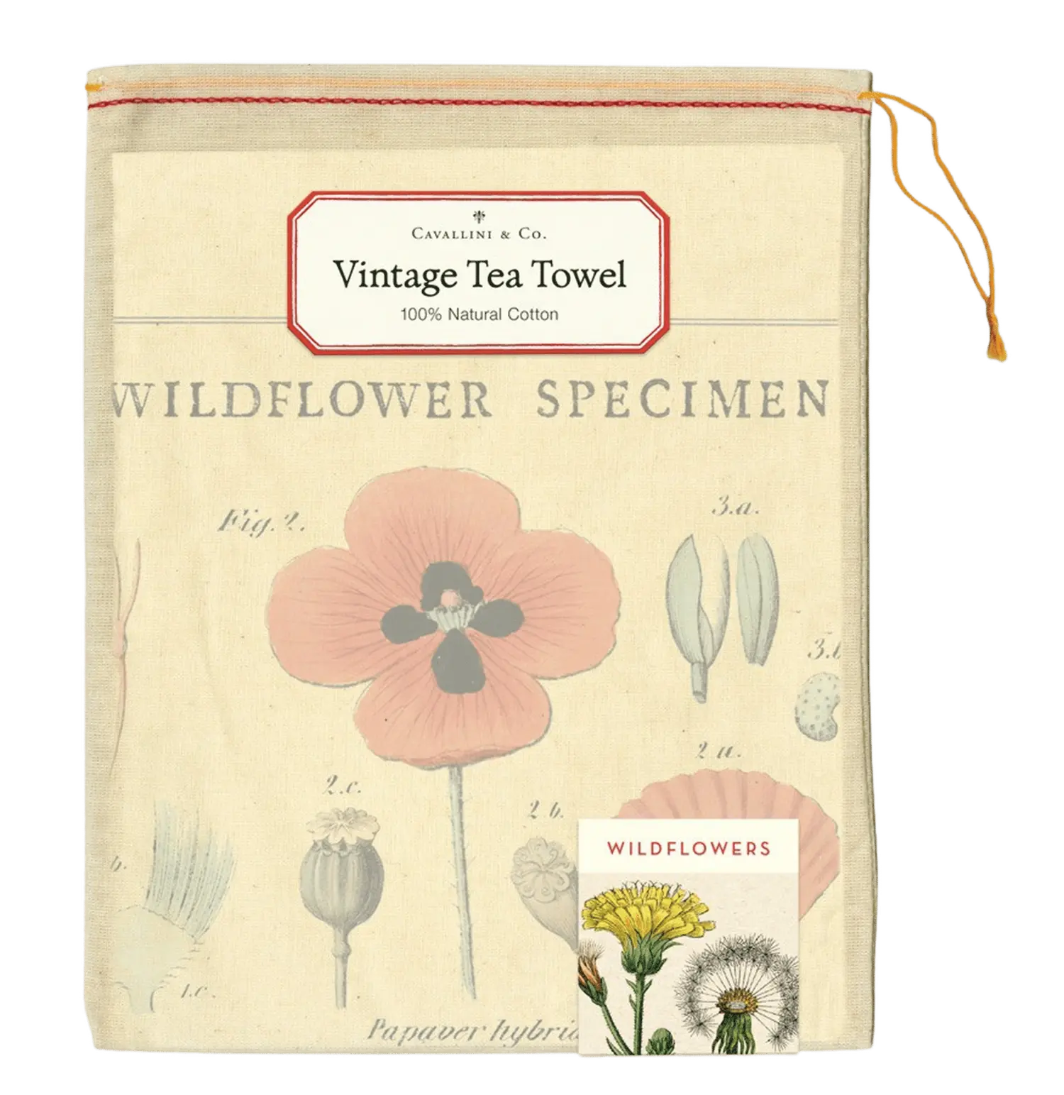 - Wildblume – Vintage Tea Towel - 100% Baumwolle