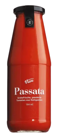 VIANI - Passata di pomodoro - Erntefrische, passierte Tomaten aus Kampanien