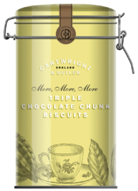CARTWRIGHT & BUTLER - Triple Chocolate Chunk Biscuits - Butterkekse mit dreierlei Schokolade