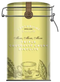 CARTWRIGHT & BUTLER - Triple Chocolate Chunk Biscuits - Butterkekse mit dreierlei Schokolade