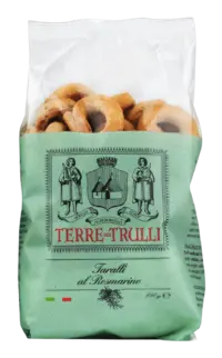 TERRE DIE TRULLI - Taralli al Rosmarino - Salzgebäck mit Rosmarin