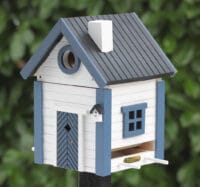 WILDLIFE GARDEN - Futtertisch & Vogelnistkasten Seeschuppen - Nistkasten aus Holz für Kleinvögel