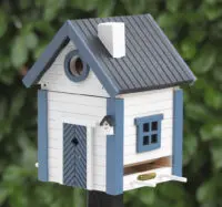 WILDLIFE GARDEN - Futtertisch & Vogelnistkasten Seeschuppen - Nistkasten aus Holz für Kleinvögel