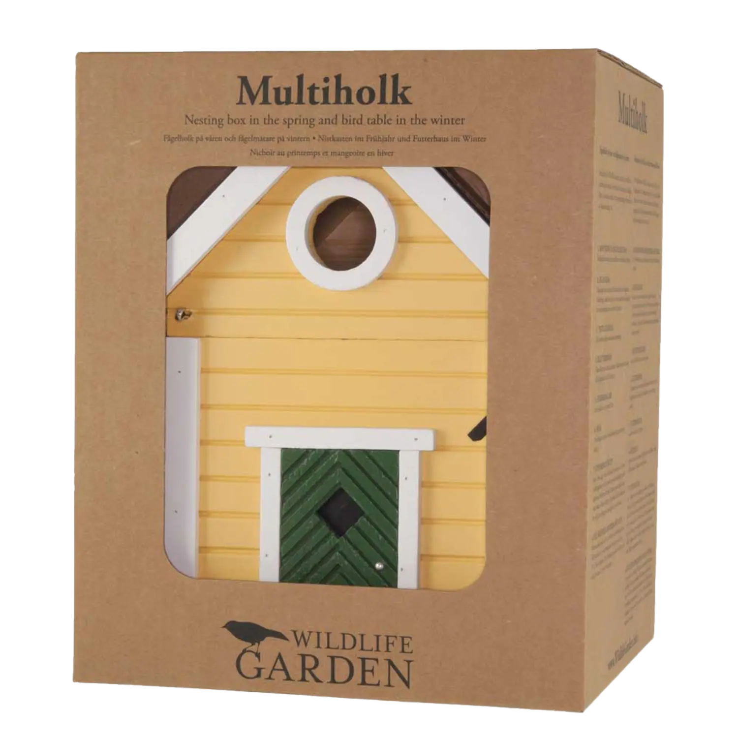 WILDLIFE GARDEN - Futtertisch & Vogelnistkasten Villa - Nistkasten aus Holz für Kleinvögel