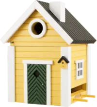 WILDLIFE GARDEN - Futtertisch & Vogelnistkasten Villa - Nistkasten aus Holz für Kleinvögel