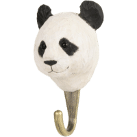 WILDLIFE GARDEN - Handgeschnitzter Haken – Panda - Wandhaken aus Holz