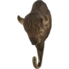 WILDLIFE GARDEN - Handgeschnitzter Haken – Bison - Wandhaken aus Holz