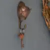 WILDLIFE GARDEN - Handgeschnitzter Haken – Bison - Wandhaken aus Holz