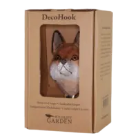 WILDLIFE GARDEN - Handgeschnitzter Haken – Fuchs - Wandhaken aus Holz