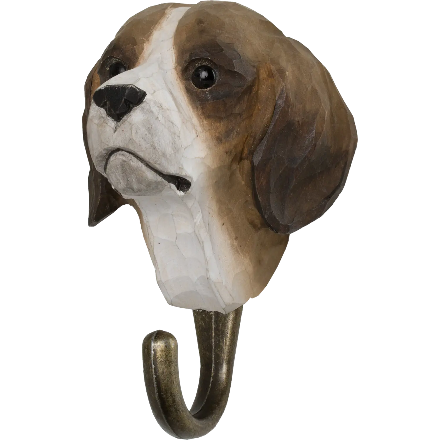 WILDLIFE GARDEN - Handgeschnitzter Haken – Hund - Wandhaken aus Holz