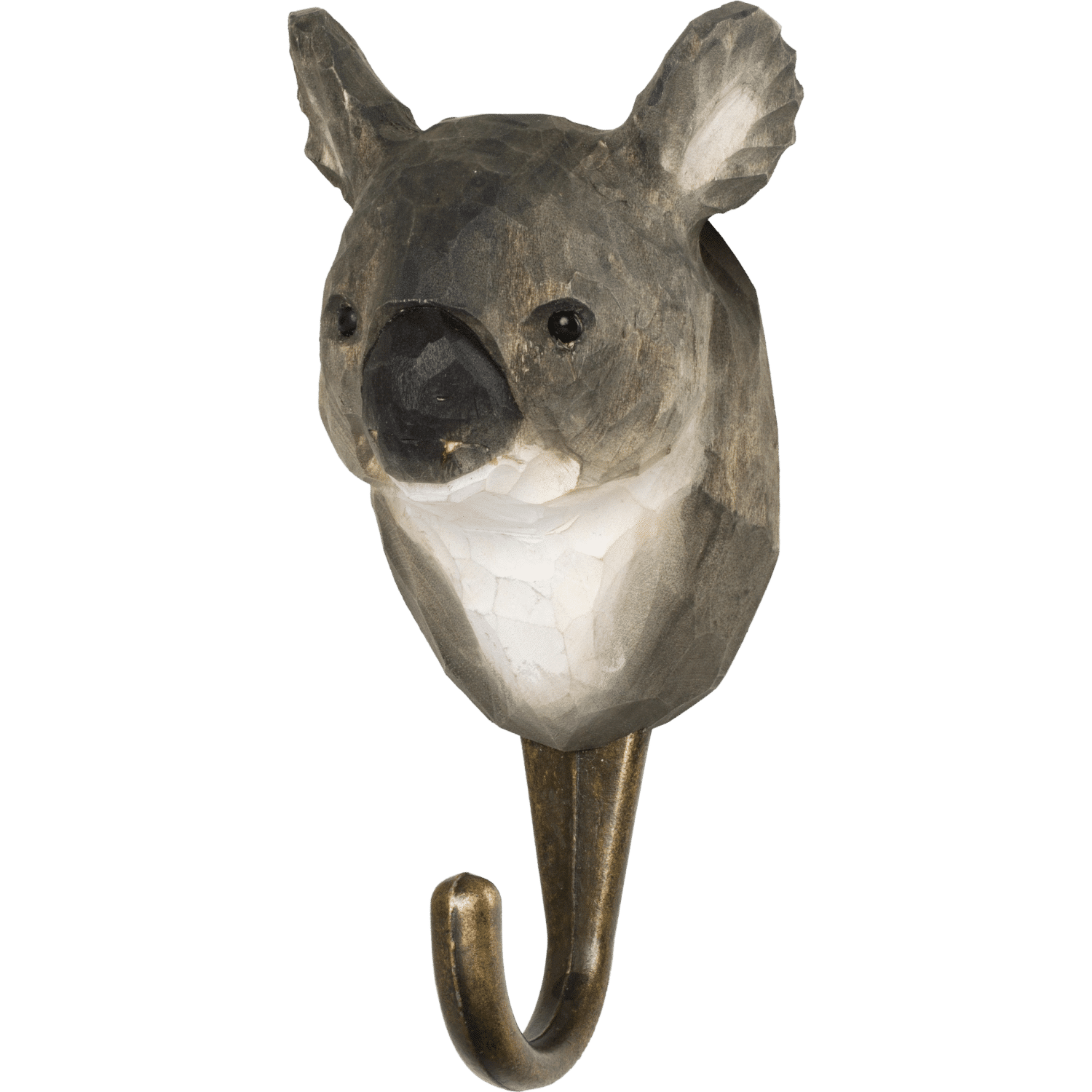 WILDLIFE GARDEN - Handgeschnitzter Haken – Koalabär - Wandhaken aus Holz