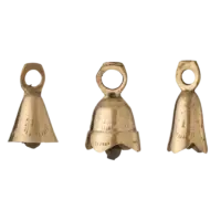 BUNGALOW - Golden Bell Ravi 3pcs - Weihnachtsbaumanhänger aus Metal