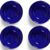 SERAX-OTTOLENGHI - OTTOLENGHI FEAST Bowl XL – Lapis Lazuli + Swirl Stripes White - XLarge - 4er SET ø 17 x H7 CM