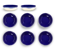 SERAX-OTTOLENGHI - OTTOLENGHI – FEAST Schale XS – Lapis Lazuli - 8er SET, ø 7.5 x H2 CM