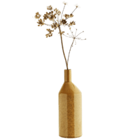 MADAM STOLTZ - Vase – Ochergelb