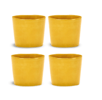 SERAX-OTTOLENGHI - OTTOLENGHI – FEAST Espresso Cups 15 cl – Sunny Yellow - 4er SET ø 7 x H6 CM