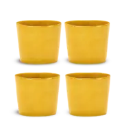 SERAX-OTTOLENGHI - OTTOLENGHI – FEAST Espresso Cups 15 cl – Sunny Yellow - 4er SET ø 7 x H6 CM