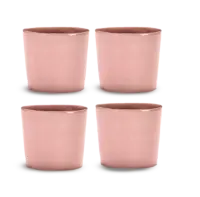 SERAX-OTTOLENGHI - OTTOLENGHI – FEAST Espresso Cups 15 cl – Delicious Pink - 4er SET ø 7 x H6 CM