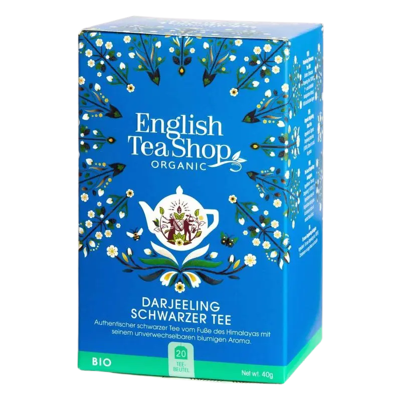 English Tea Shop - Darjeeling – Schwarzer BIO Tee - 20 Beutel