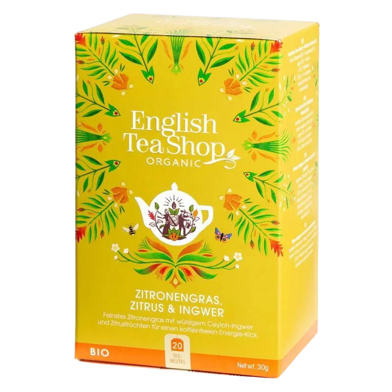 English Tea Shop - Zitronengras, Zitrus & Ingwer – BIO Tee - 20 Beutel