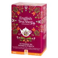 English Tea Shop - Schwarzer BIO Tee mit Ingwer & Pfirsich - 20 Beutel