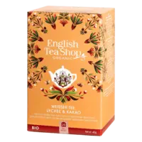 English Tea Shop - Weißer Tee Lychee & Kakao – BIO - 20 Beutel