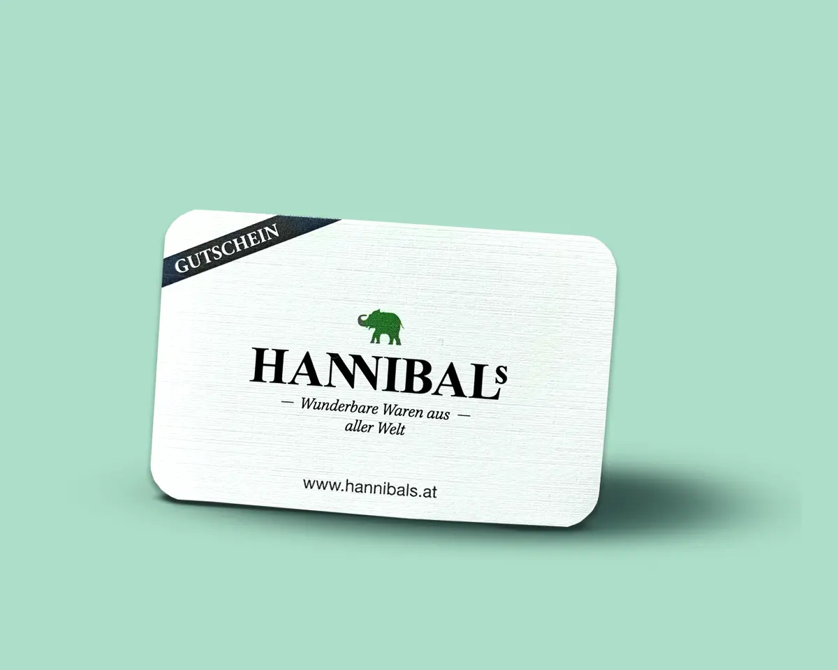 HANNIBALs - Geschenkgutschein 10€ - Gutscheinkarte im Kuvert