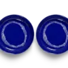 SERAX-OTTOLENGHI - OTTOLENGHI – FEAST Teller Hoher Rand – Lapis Lazuli + Swirl Stripes White - 2er SET ø 22 x H4 CM