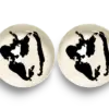 SERAX-OTTOLENGHI - OTTOLENGHI – FEAST Teller Hoher Rand – White + Pepper Black - 2er SET ø 22 x H4 CM
