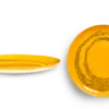 SERAX-OTTOLENGHI - OTTOLENGHI – FEAST Teller L – Sunny Yellow + Swirl Dots Black - 2er SET ø 26 x H2CM