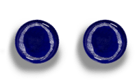 SERAX-OTTOLENGHI - OTTOLENGHI – FEAST Teller M – Lapis Lazuli + Swirl Stripes White - 2er SET ø 22 x H2CM