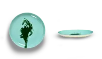 SERAX-OTTOLENGHI - OTTOLENGHI – FEAST Teller M – Azure + Artichoke Green - 2er SET ø 22 x H2CM