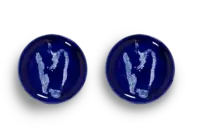 SERAX-OTTOLENGHI - OTTOLENGHI – FEAST Teller S – Lapis Lazuli + Pepper White - 2er SET ø 19 x H2 CM
