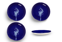 SERAX-OTTOLENGHI - OTTOLENGHI – FEAST Teller XS – Lapis Lazuli + Artischoke White - 4er SET ø16 x H2 CM