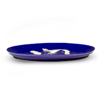 SERAX-OTTOLENGHI - OTTOLENGHI – FEAST Servierplatte L – Blue + Pepper White - Large - ø 44.5 x H9 CM