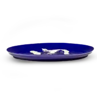 SERAX-OTTOLENGHI - OTTOLENGHI – FEAST Servierplatte L – Blue + Pepper White - Large - ø 44.5 x H9 CM