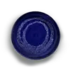 SERAX-OTTOLENGHI - OTTOLENGHI – FEAST Servierplatte M – Lapis Lazuli + Swirl Stripes White - Medium- ø 35 x H6 CM