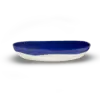 SERAX-OTTOLENGHI - OTTOLENGHI – FEAST Servierplatte M – Lapis Lazuli + Swirl Stripes White - Medium- ø 35 x H6 CM