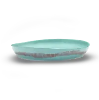 SERAX-OTTOLENGHI - OTTOLENGHI – FEAST Servierplatte M – Azur + Swirl Stripes Red - Medium- ø 35 x H6 CM