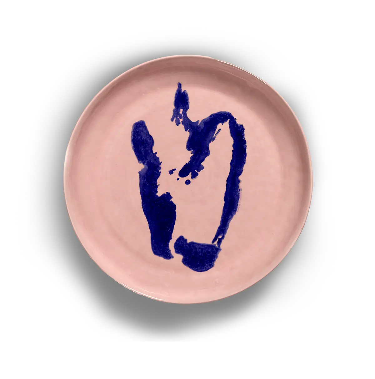 SERAX-OTTOLENGHI - OTTOLENGHI – FEAST Servierplatte Tief S – Delicious Pink + Pepper Blue - Small (Tief) - ø 34 x H4 CM