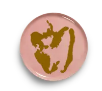SERAX-OTTOLENGHI - OTTOLENGHI – FEAST Servierteller – Delicious Pink + Pepper Gold - ø 35 x H2 CM