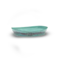 SERAX-OTTOLENGHI - OTTOLENGHI – FEAST Servierplatte S – Azure + Swirl Stripes Red - Small ø 30 x H6 CM