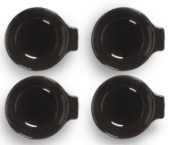 SERAX-OTTOLENGHI - OTTOLENGHI – FEAST Tapas Teller S – Black - 4er SET ø 7.5 x H3 CM