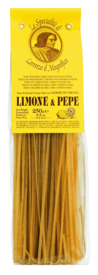LORENZO IL MAGNIFICO - Linguine mit Ztonen und Pfeffer - Nudeln aus Hartweizengrieß mit Zitronen und Pfeffer